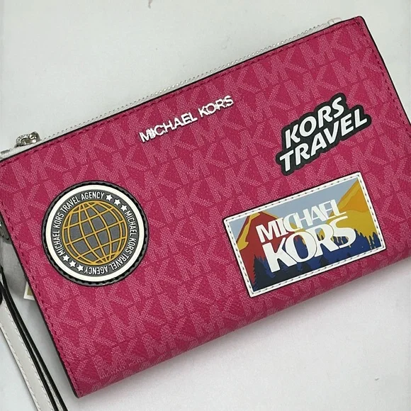 Michael Kors Jet Set Travel Large Embellished Signature Logo Wristlet
Dragonfrui - Picture 7 of 16